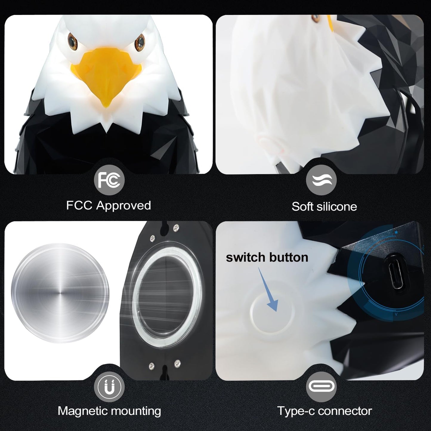 Lampe Murale Aigle – Design Artistique Éclairant