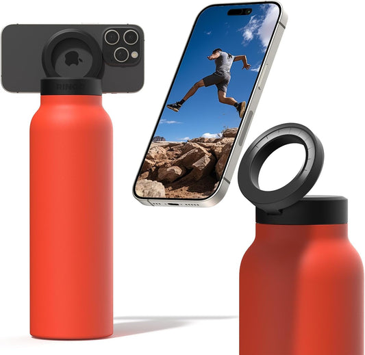 Bouteille d'eau isotherme avec support magnétique