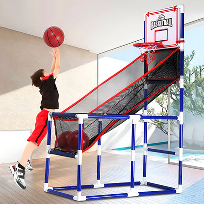 Basketball avec Panier et Filet de Rangement