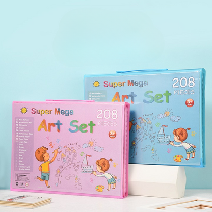 La Mallette Magique à 3 Volets – 208 Outils d’Art
